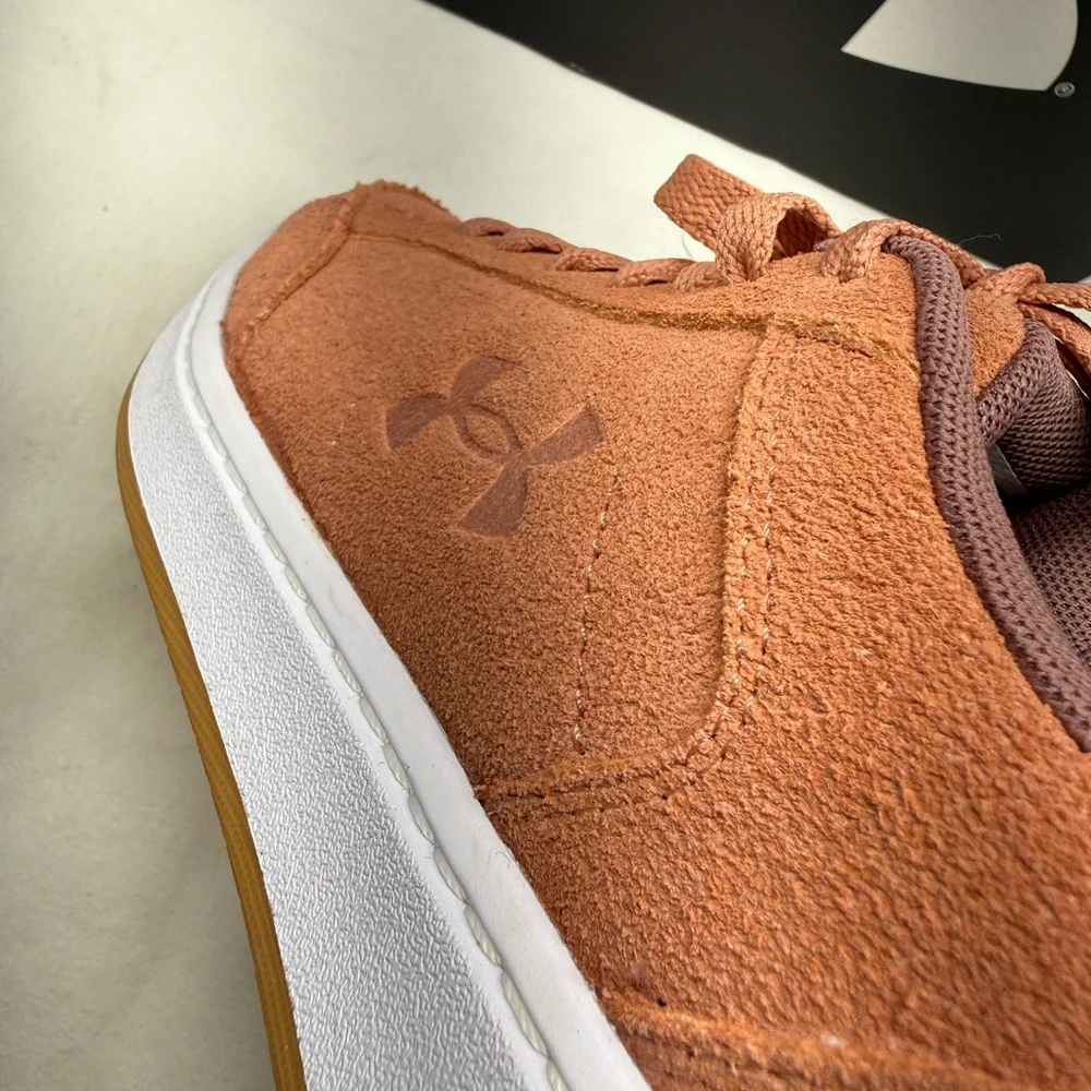 Under Armour Official Suede Women’s Sneakers Size 8.5 Pink/Rose 3028636-600 New